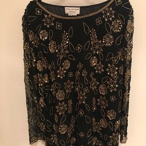 Beaded Silk Top